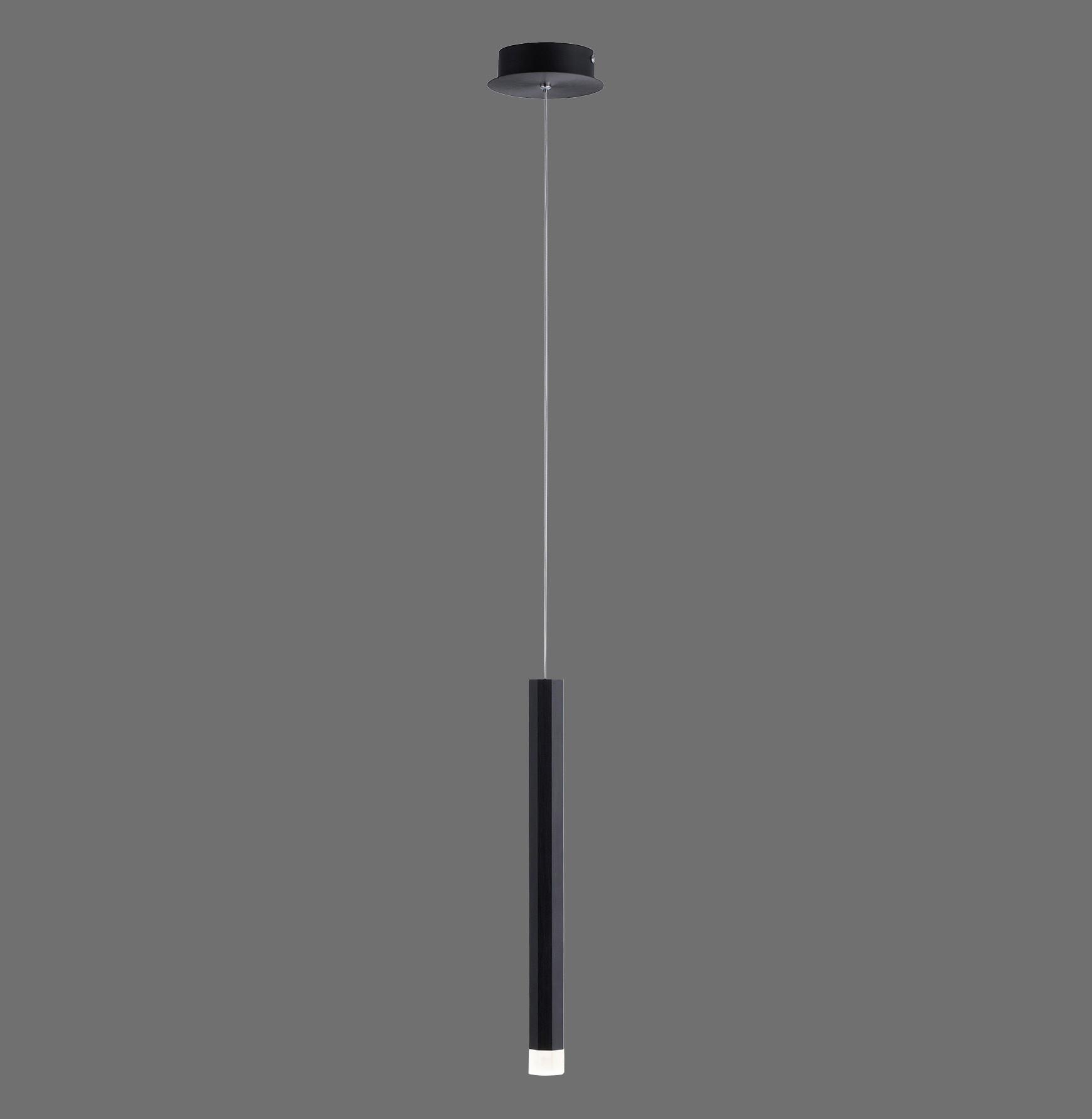 LED-Hängeleuchte Bruno max. 6 Watt - Schwarz, Design, Kunststoff/Metall (12/12/120cm)