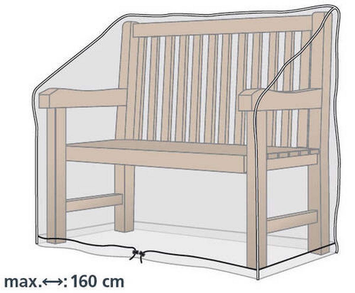 Schutzhülle Abdeckhülle für Bank Transparent - Transparent, Basics, Kunststoff (160/78/75cm) - Mömax