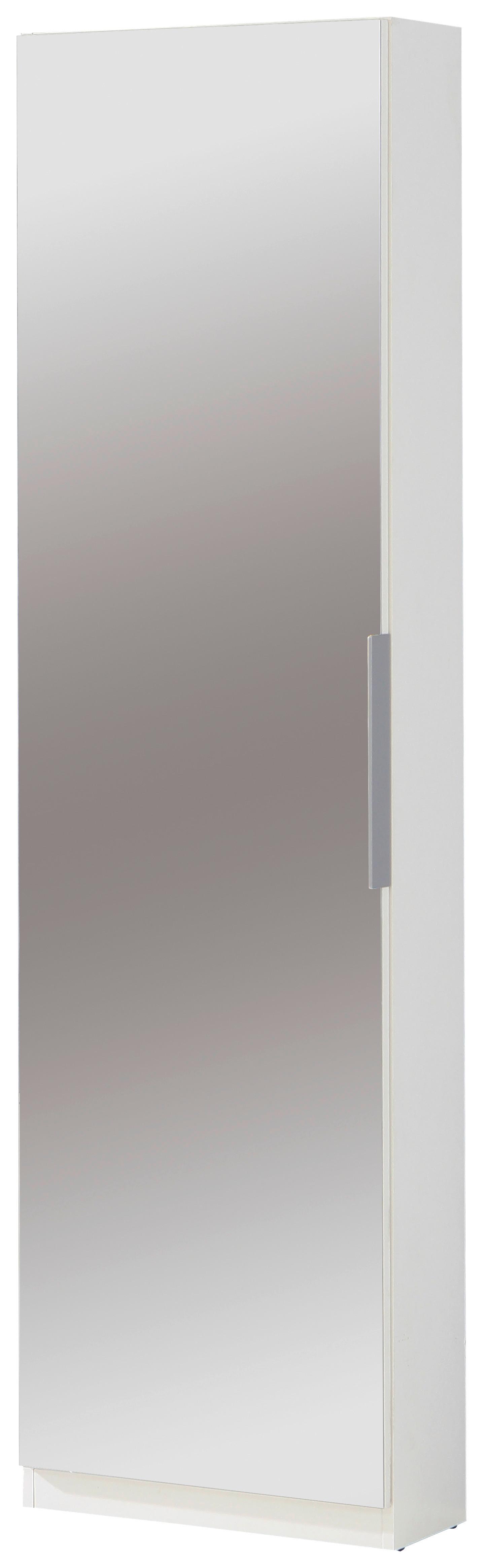 Dulap pentru pantofi CALMA - alb, Konventionell, plastic/metal (50/179,7/20cm) - Modern Living