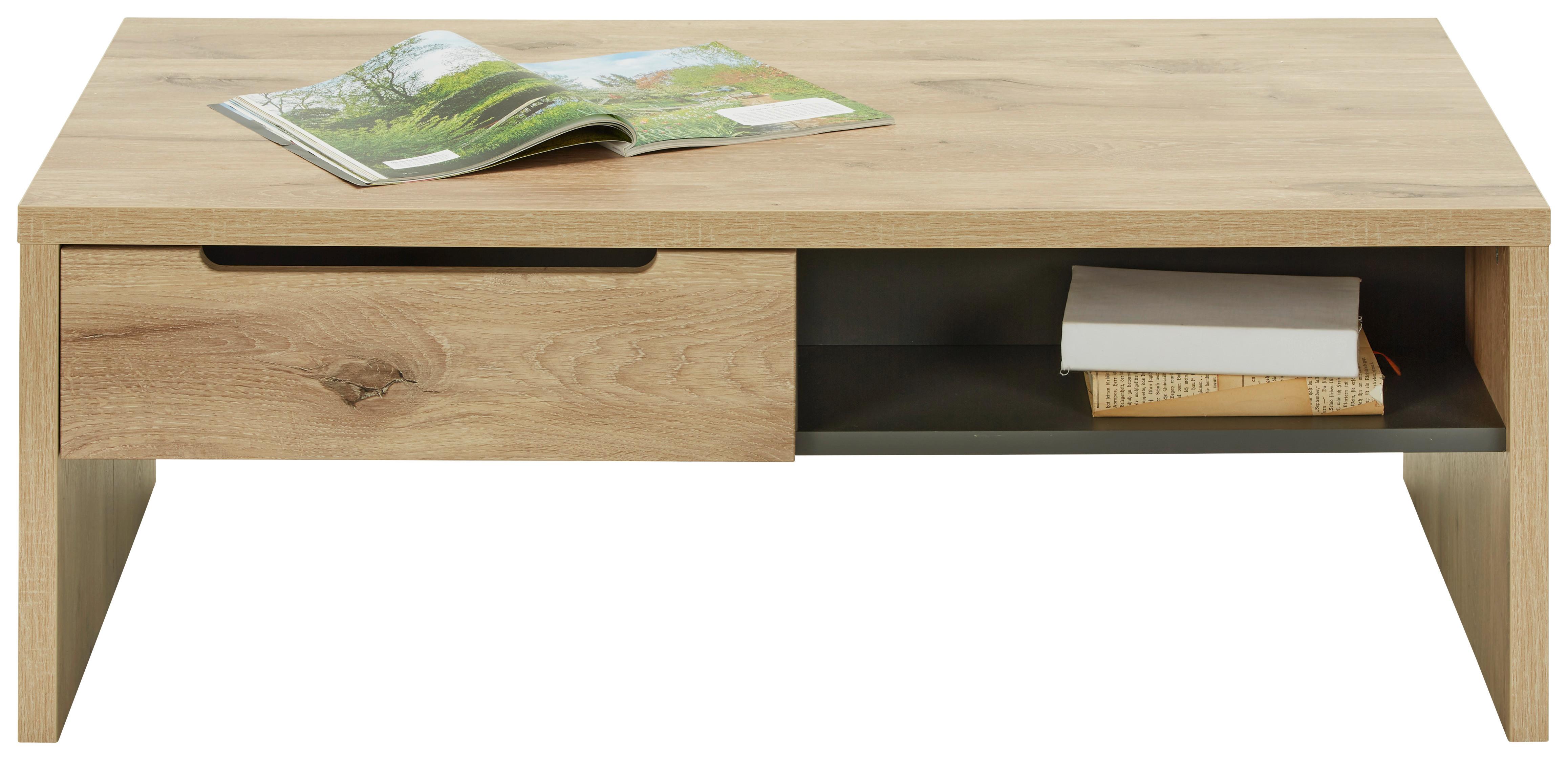 Dohányzóasztal Bellano - tölgyfa színű, Modern, faalapú anyag (110/65/41cm) - Mömax