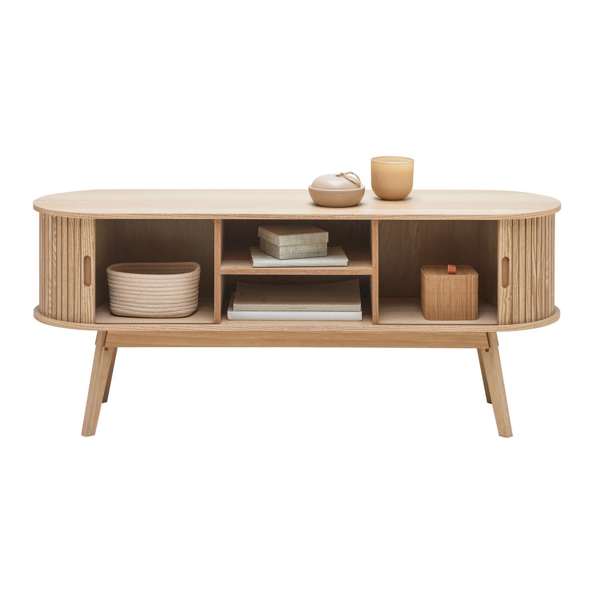 Lowboard Skandy Naturfarben - Naturfarben, MODERN, Holz/Holzwerkstoff (120/50/35cm) - Premium Living