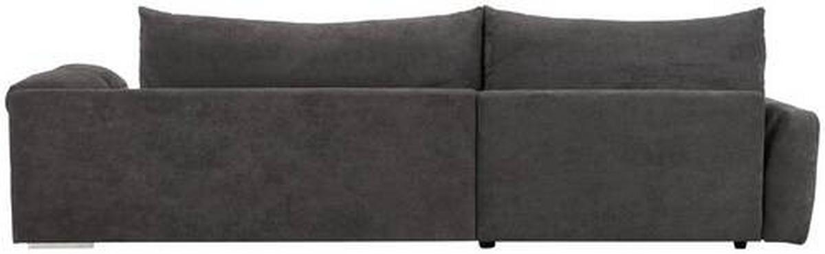 Wohnlandschaft Waikiki in Schwarz - Chromfarben/Schwarz, KONVENTIONELL, Kunststoff/Textil (337/69/228cm) - Mömax