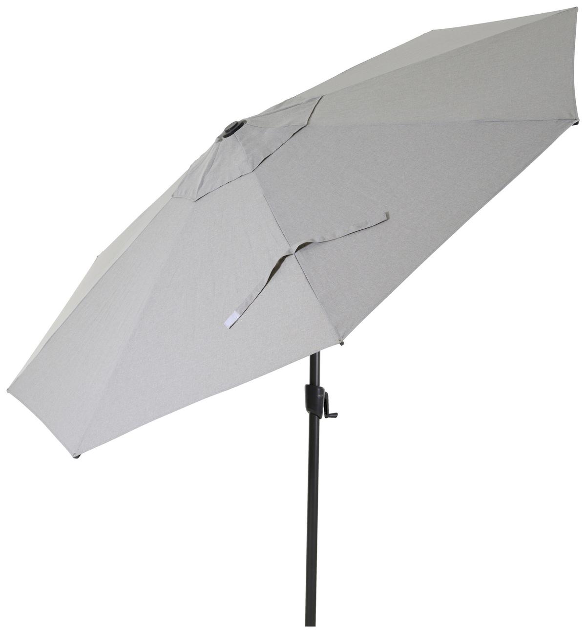 SONNENSCHIRM S08128 - Anthrazit/Hellgrau, MODERN, Textil/Metall (300/300cm) - Siena Garden