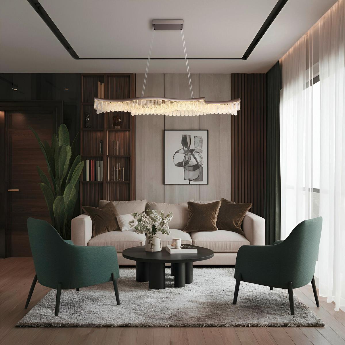 Led Viseća Svjetiljka Juliet - boje grafita/prozirno, Konvencionalno, metal/plastika (108cm) - Globo