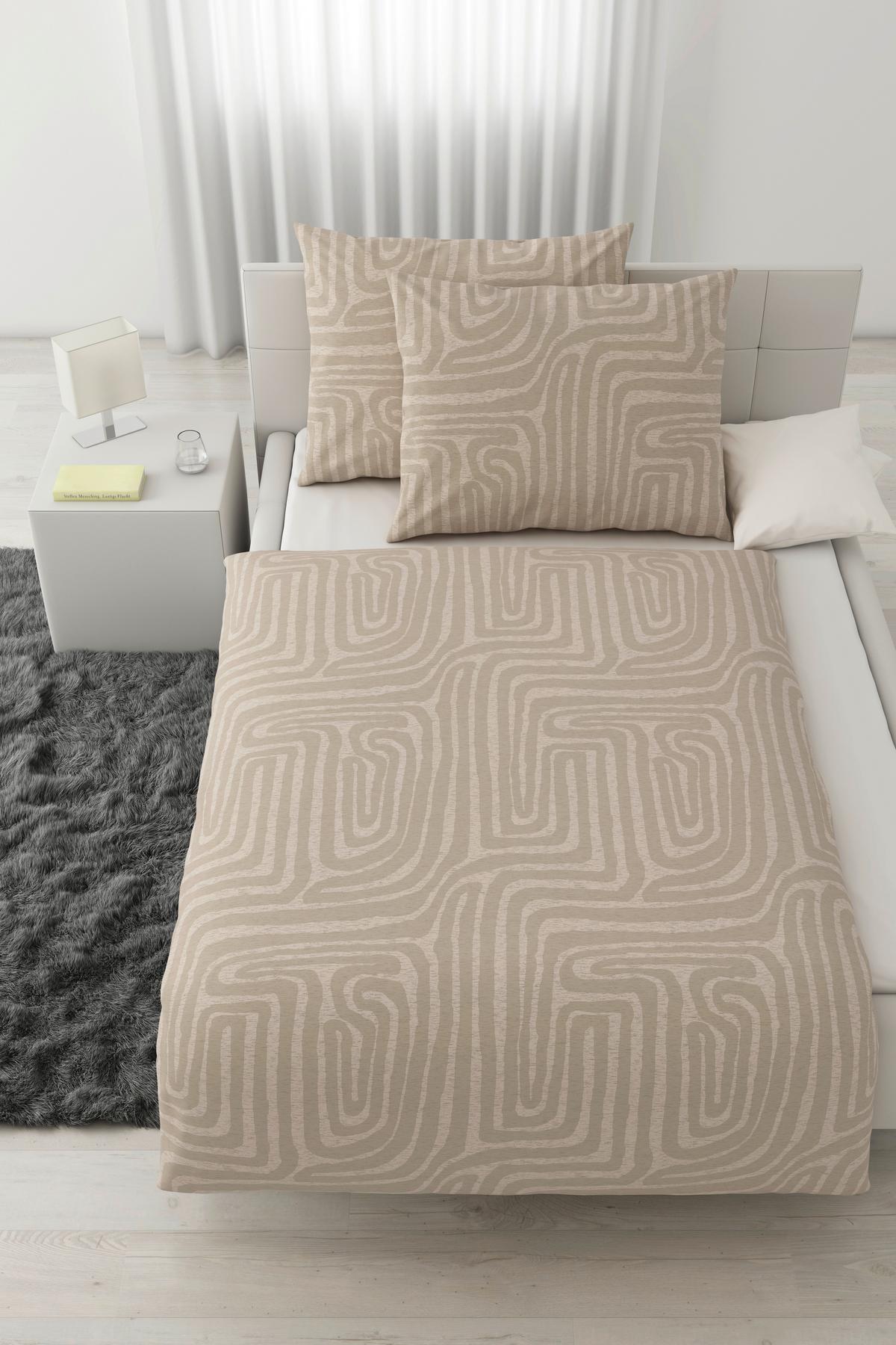 BETTWÄSCHESET LIAM XXL - Beige, Modern, Textil (200/210cm) - Modern Living
