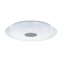 Deckenleuchte 900006* Lanciano-Z - Chromfarben/Weiss, Basics, Kunststoff/Metall (77/9,5cm) - Eglo