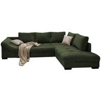 Sedežna Garnitura Alvito, Temno Zelena, Žamet, Ležišče - črna/bež, Design, tekstil/les (298/202cm) - P & B