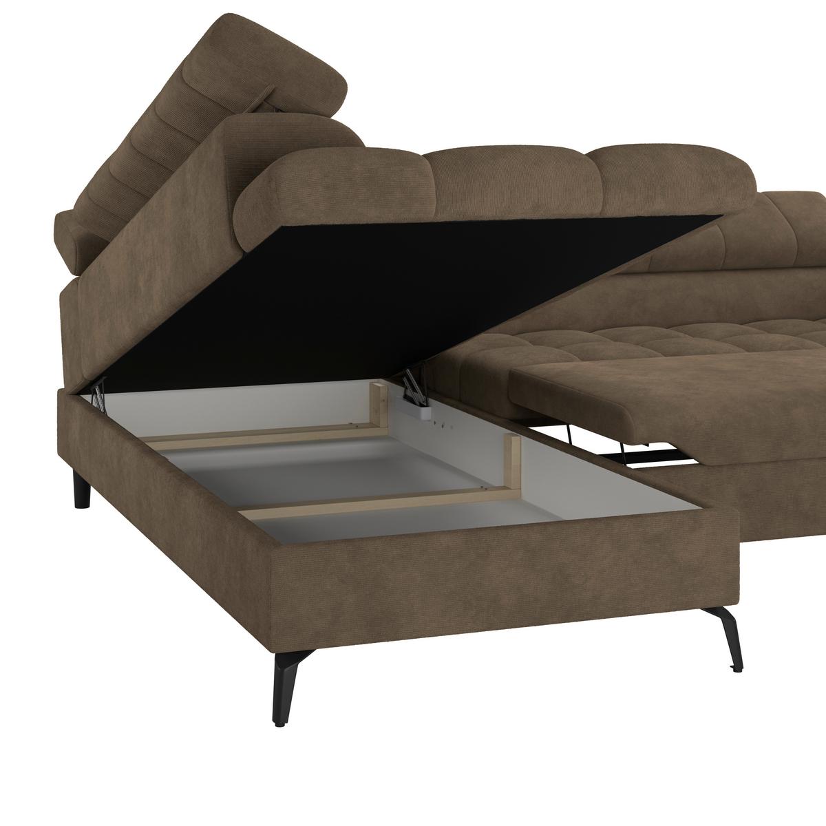 Coltar VOLF - maro/negru, Trend, plastic/textil (203/261cm) - Modern Living