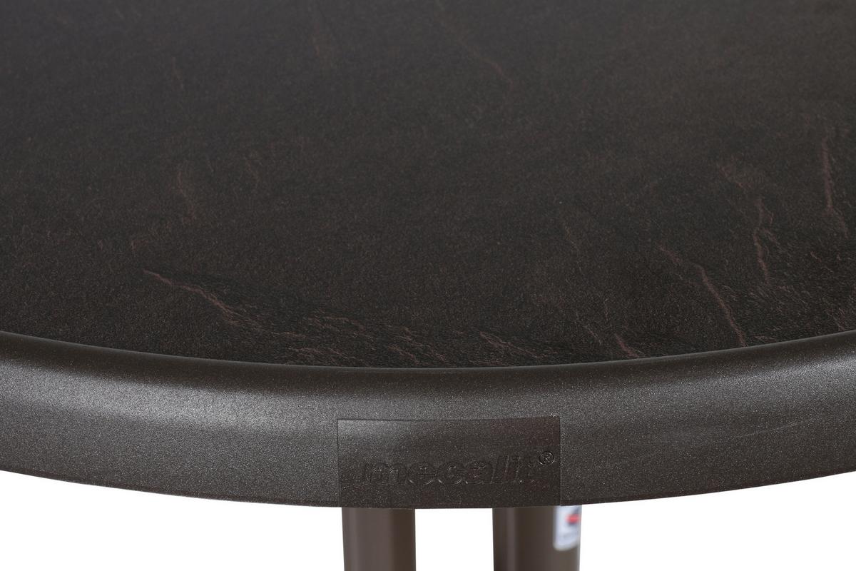 Gartentisch Graphitfarben ca. 86x86x72cm - Graphitfarben, MODERN, Holzwerkstoff/Metall (86/86/72cm) - Sieger