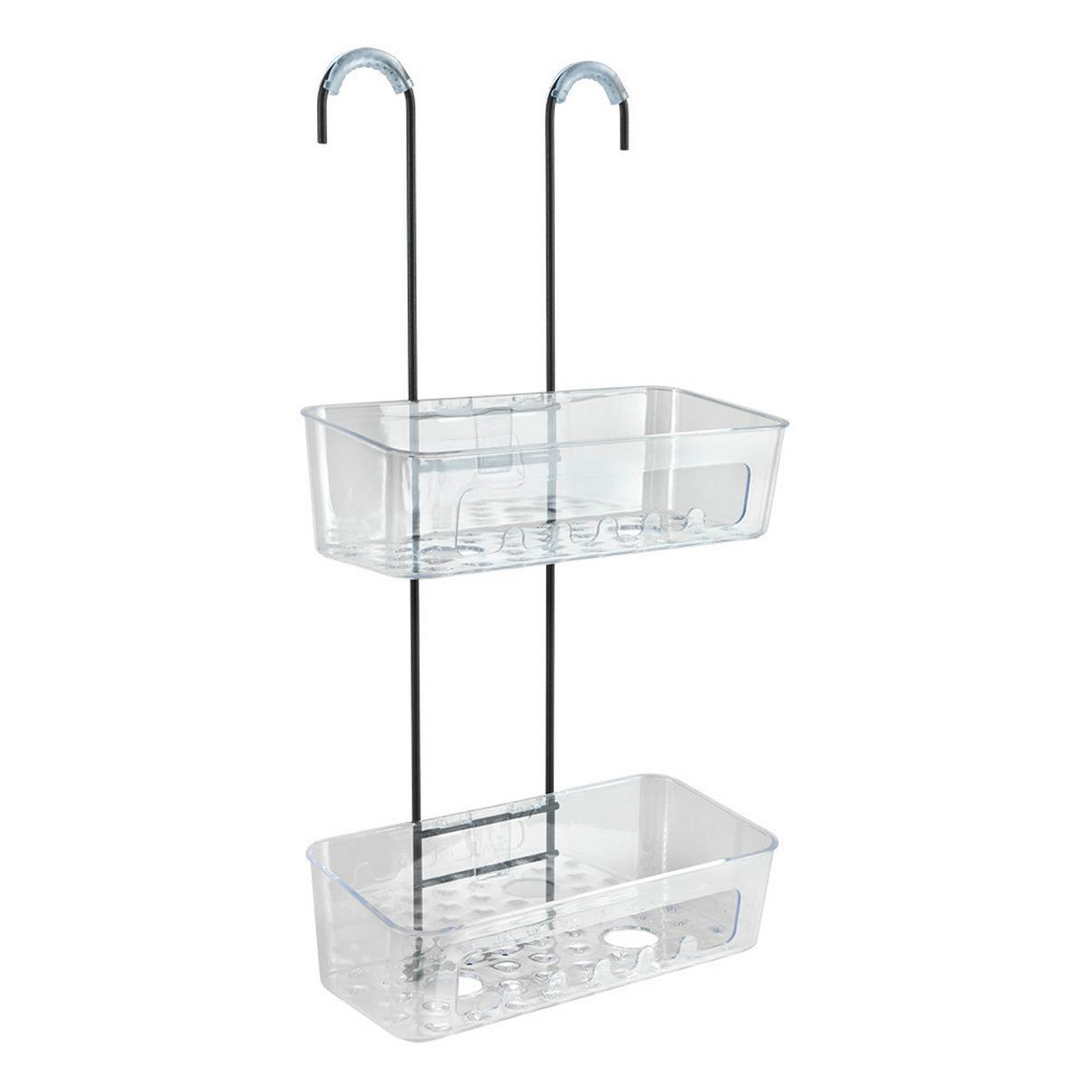 Fürdőszobai Polc Lava Mx401129 - fekete, fém (26/55/16cm) - Metaltex