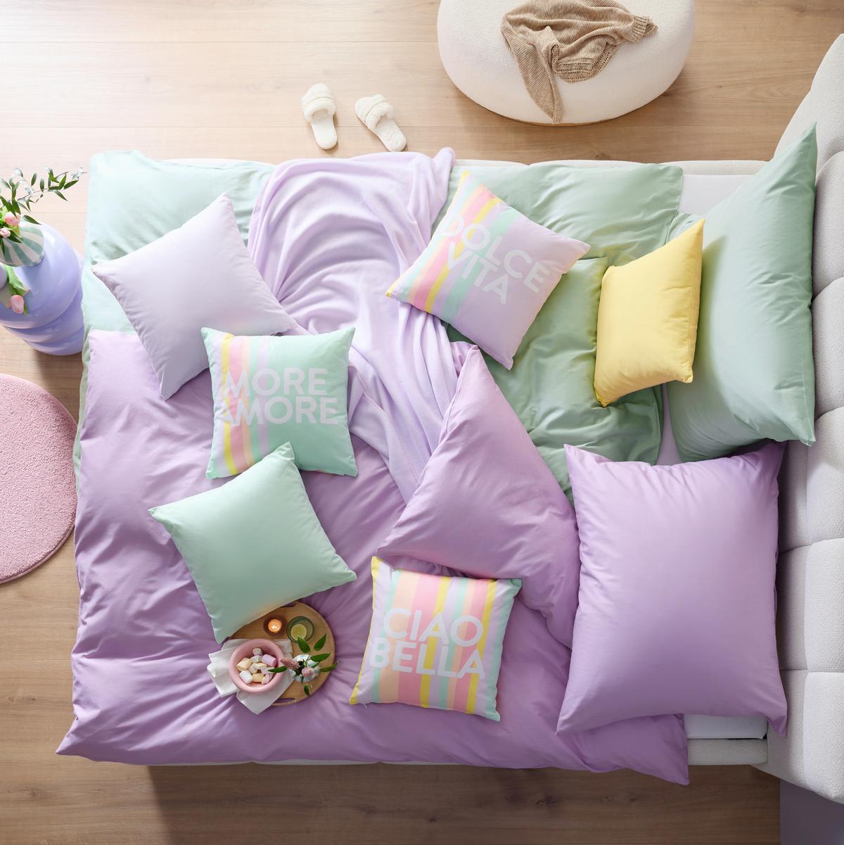 Zierkissen Poppy Mintgrün ca. 45x45cm - Mintgrün, Konventionell (45/45cm) - Mömax