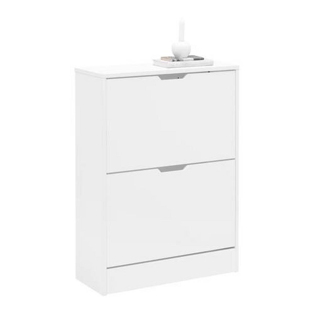 Pantofar RUDI - - alb, Konventionell, material pe bază de lemn (60/83/24cm) - Based