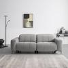 2,5-SITS SOFFA ALVARO - mörkgrå/grå, Modern, metall/trä (220/79/109cm) - Mömax