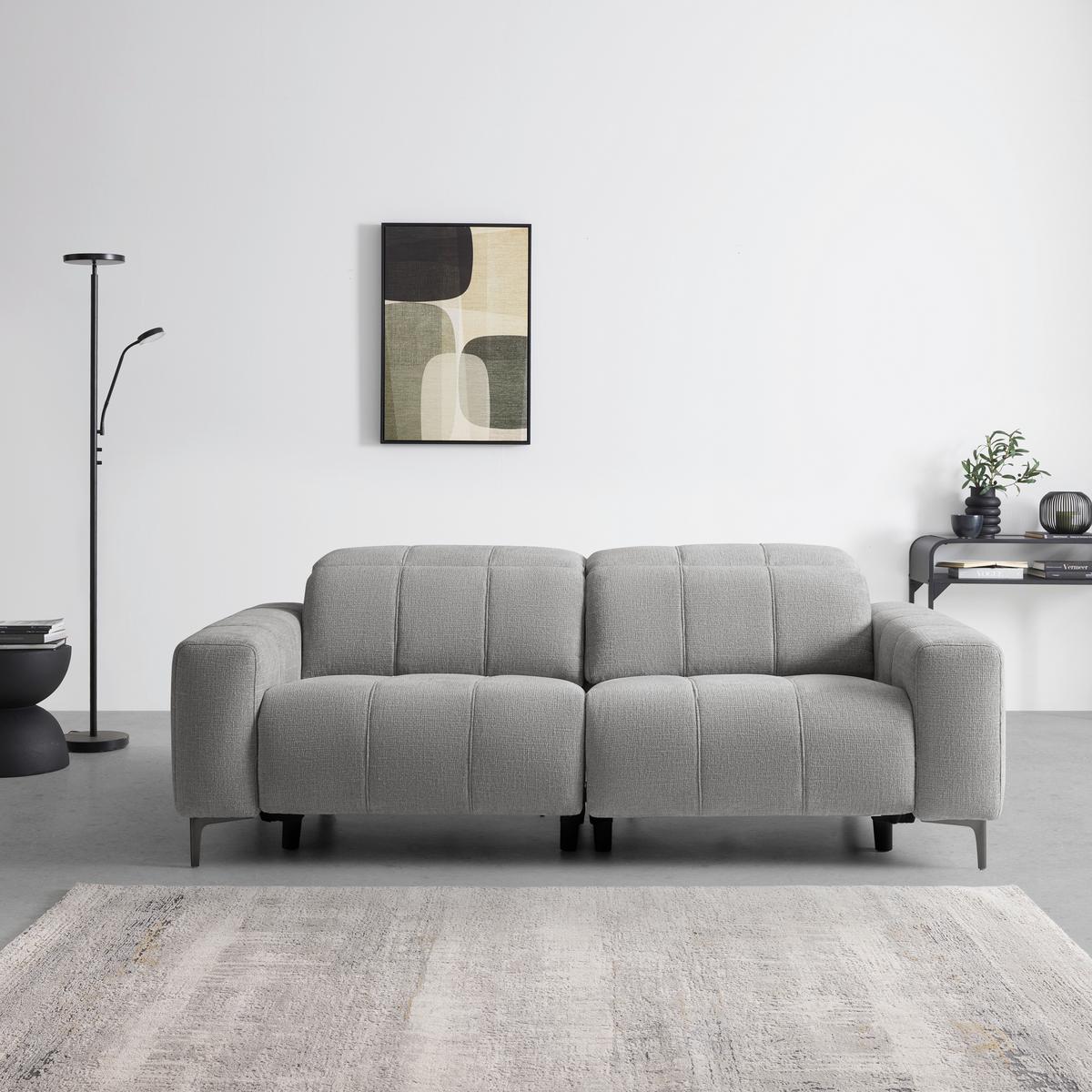 Kanapé Alvaro - natúr színű/szürke, Modern, műanyag/textil (220/79/109cm) - Mömax