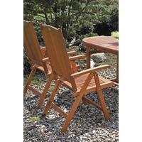 Gartenstuhl stapelbar/klappbar Eukalyptusholz - Eukalyptusholzfarben, Basics, Holz (58/110/65cm) - Gardenson