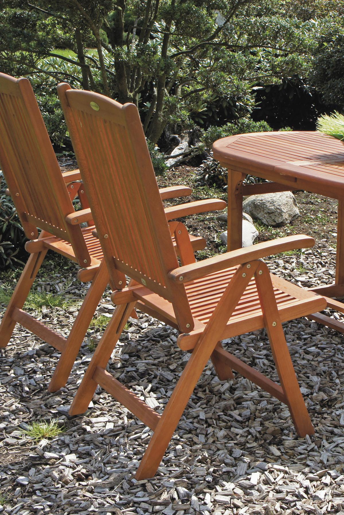 Gartenstuhl stapelbar/klappbar Eukalyptusholz - Eukalyptusholzfarben, Basics, Holz (58/110/65cm) - Gardenson