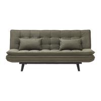 Schlafsofa Grün - Schwarz/Grün, Modern, Holz/Textil (190/83/93cm) - Mömax