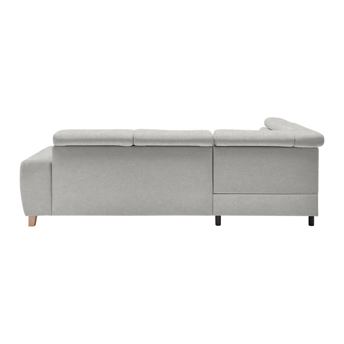 Ecksofa Lugo Hellgrau - Hellgrau, MODERN, Holz/Kunststoff (205/98/266cm) - Mömax