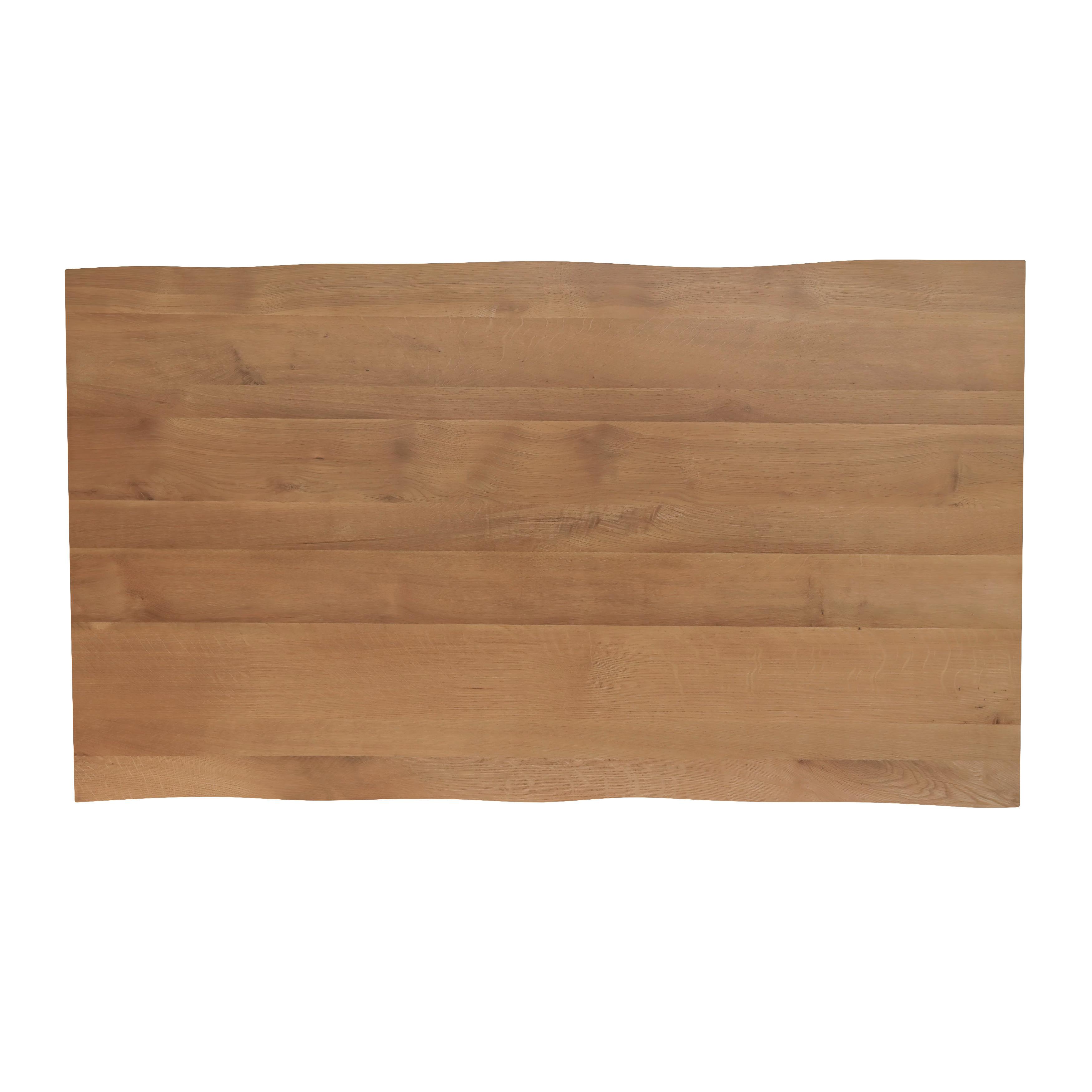 MATBORD LESLEY - svart/ekfärgad, Modern, metall/trä (140/80/76cm) - Bessagi Home