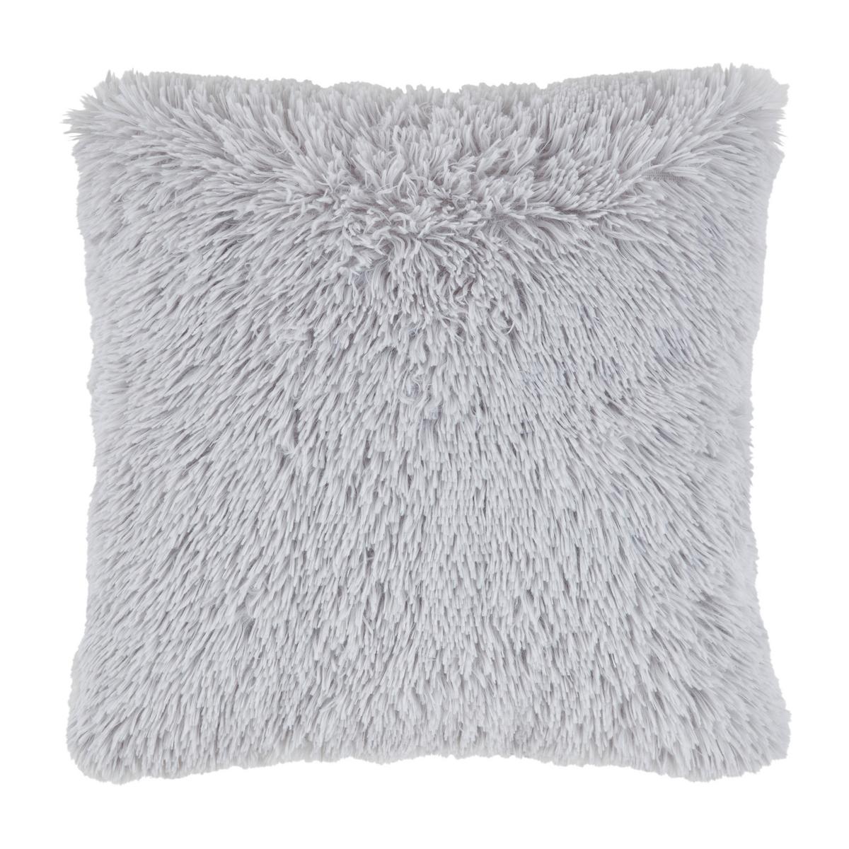 Okrasna Blazina Fluffy - srebrne barve, Romantika, tekstil (45/45cm) - Modern Living