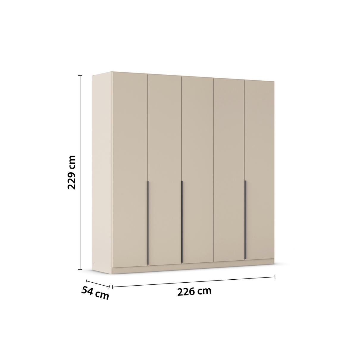 DULAP USI ROTATIVE ALABAMA - șampanie, Modern, material pe bază de lemn (226/229/54cm) - Modern Living