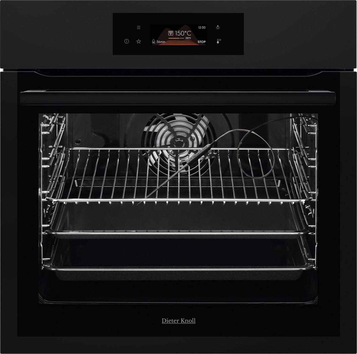Einbaubackofen DKB39906MK Schwarz - Schwarz, Basics, Glas/Metall (59,4/59,4/56,8cm) - Dieter Knoll
