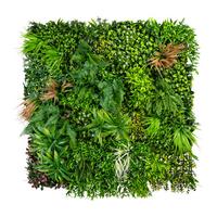 Umetna Rastlina Grasmatte - zelena/bela, Trendi, umetna masa (100/100/12cm) - Premium Living