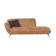 Chaiselongue Aus Echtleder - Hellbraun/Alufarben, LIFESTYLE, Leder (200/83/45/100cm) - Premium Living Chaiselongue Aus Echtleder - Hellbraun/Alufarben, LIFESTYLE, Leder (200/83/45/100cm) - Premium Living