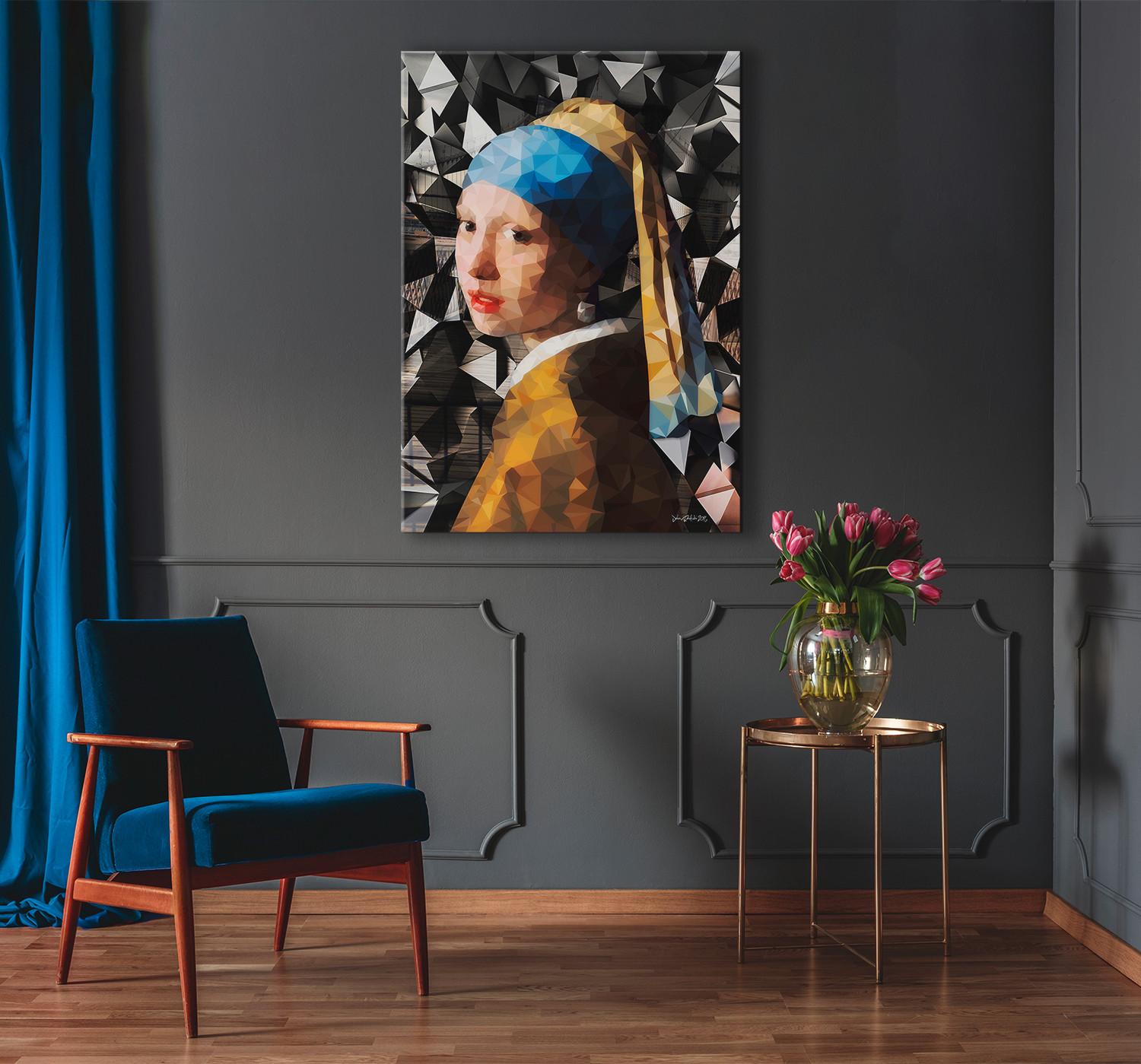 Glasbild Vetro ca. 70x100cm - Multicolor, Glas/Papier (70/100cm) - Modern Living