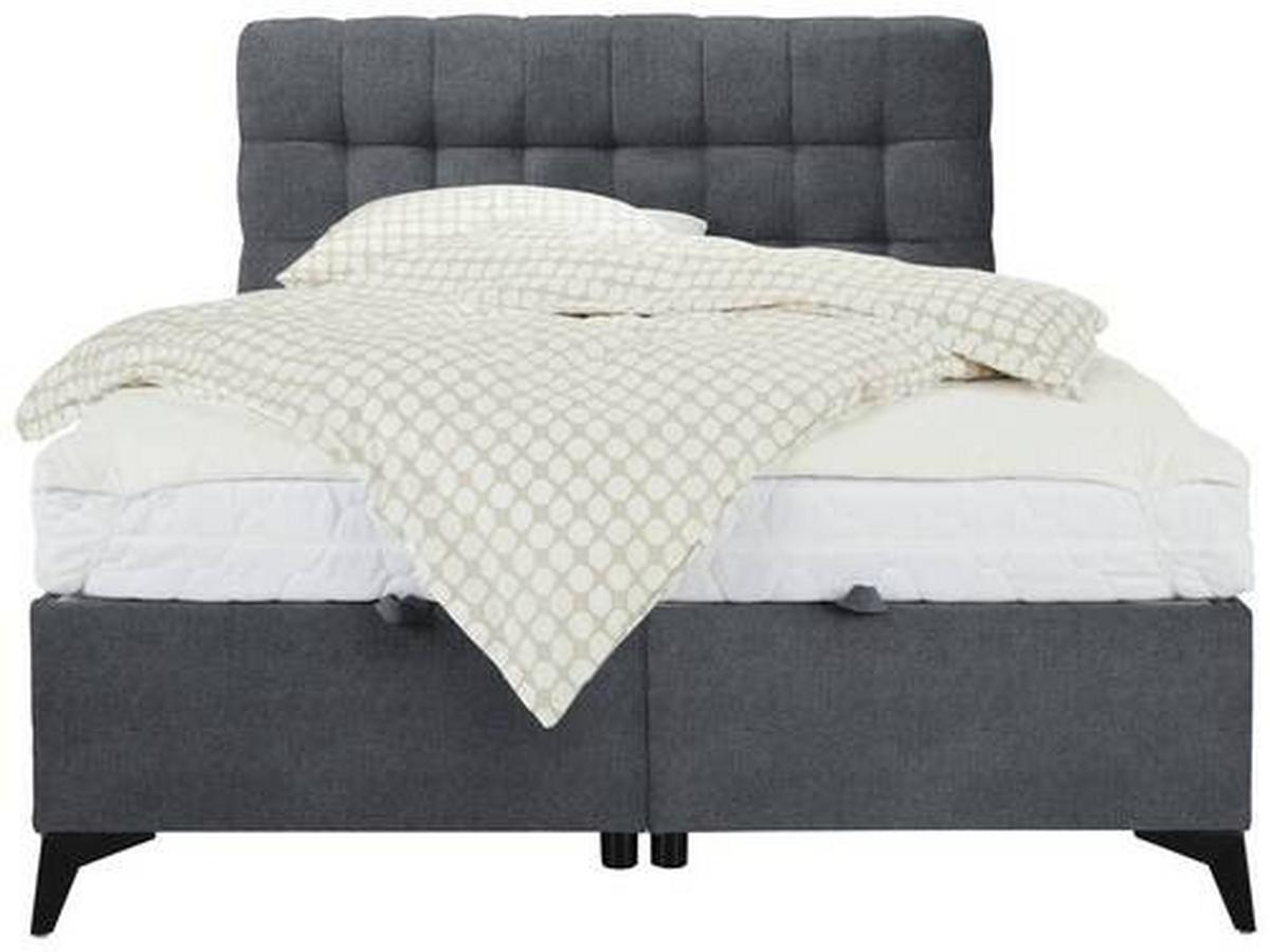 Box Krevet Magic - crna/taupe, Konvencionalno, drvni materijal/tekstil (140/200cm) - Modern Living