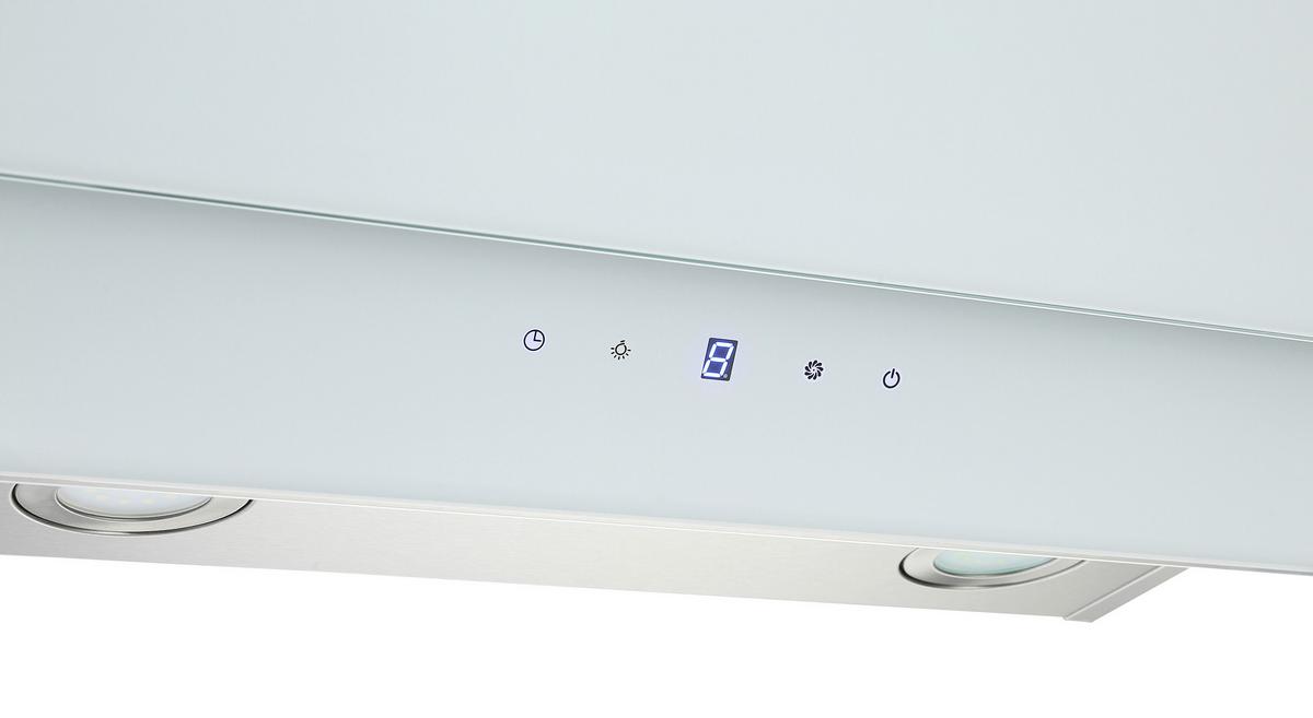 Kuhinjska Napa Selena, 60cm - bela, Trend, kovina/steklo (60/74-112/31,3cm) - Respekta