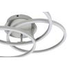 LED-TAKLAMPA ROLAND - silver/nickelfärgad, Modern, metall/plast (47/38,5/8cm) - Mömax