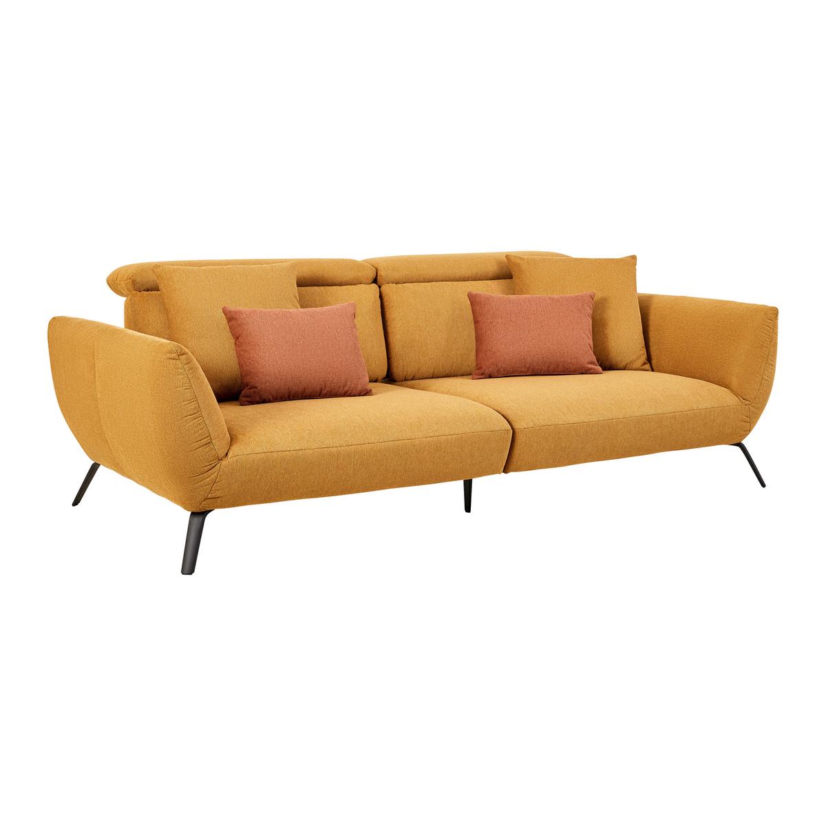 BIGSOFA SEATTLE - Gelb, Modern (260/87-107/132cm) - Premium Living
