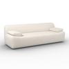 SOFFA SOPHIE - vit/svart, Modern, trä/textil (226/74/89cm) - Bessagi Home