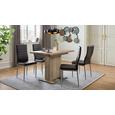 Stuhl Schwarz - Schwarz, MODERN, Textil/Metall (43/97/51cm) - Based