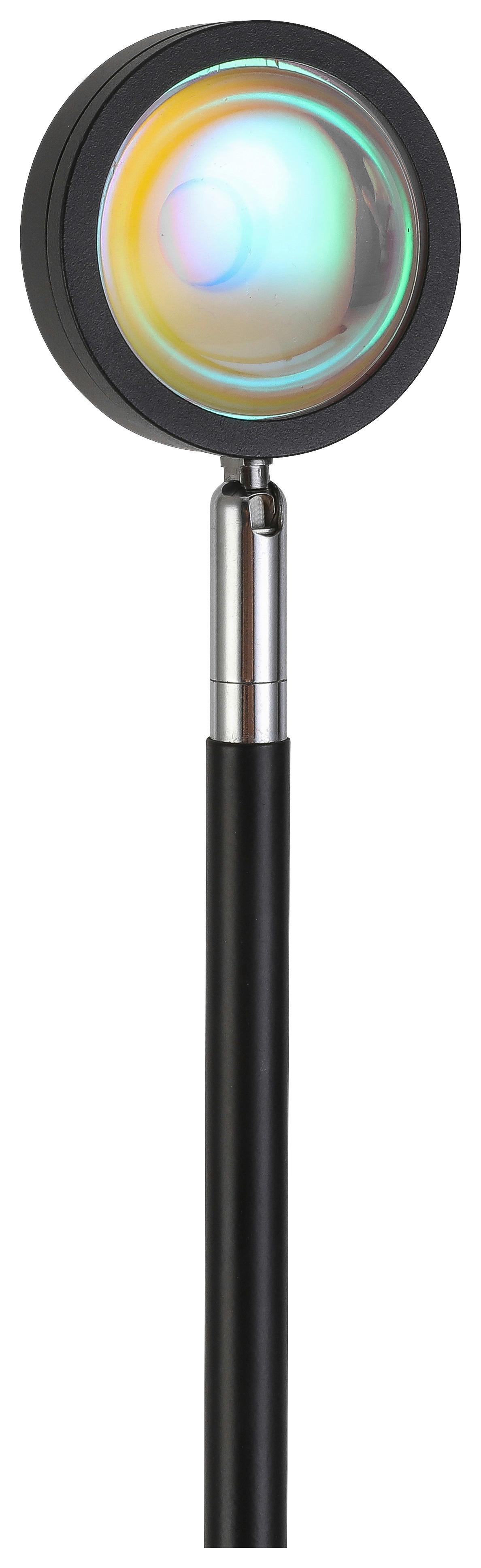 LED-GOLVLAMPA MAVIS - svart, Modern, metall (18/140cm) - Modern Living