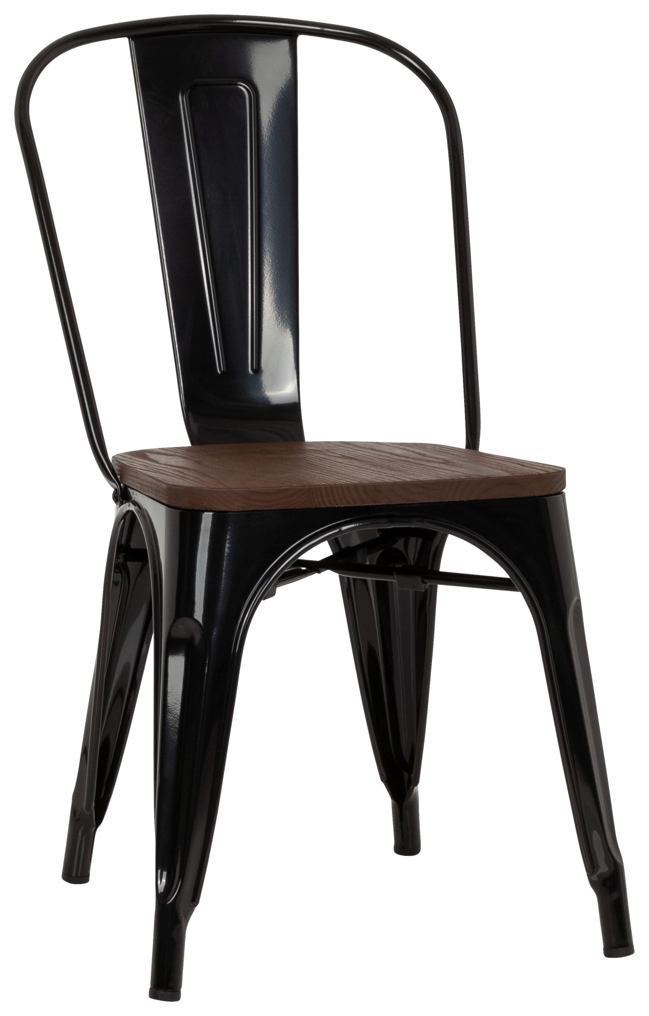 Stol Vantaggio Comfort W, Črna, Brest - črna/temno rjava, Basics, kovina/les (44/84/54cm) - MID.YOU