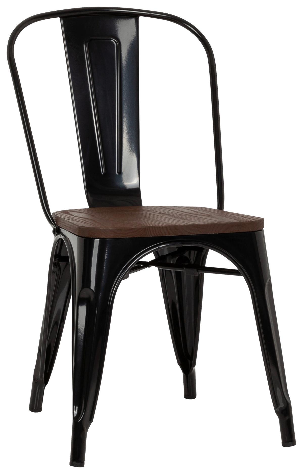 Stol Vantaggio Comfort W, Črna, Brest - črna/temno rjava, Basics, kovina/les (44/84/54cm) - MID.YOU