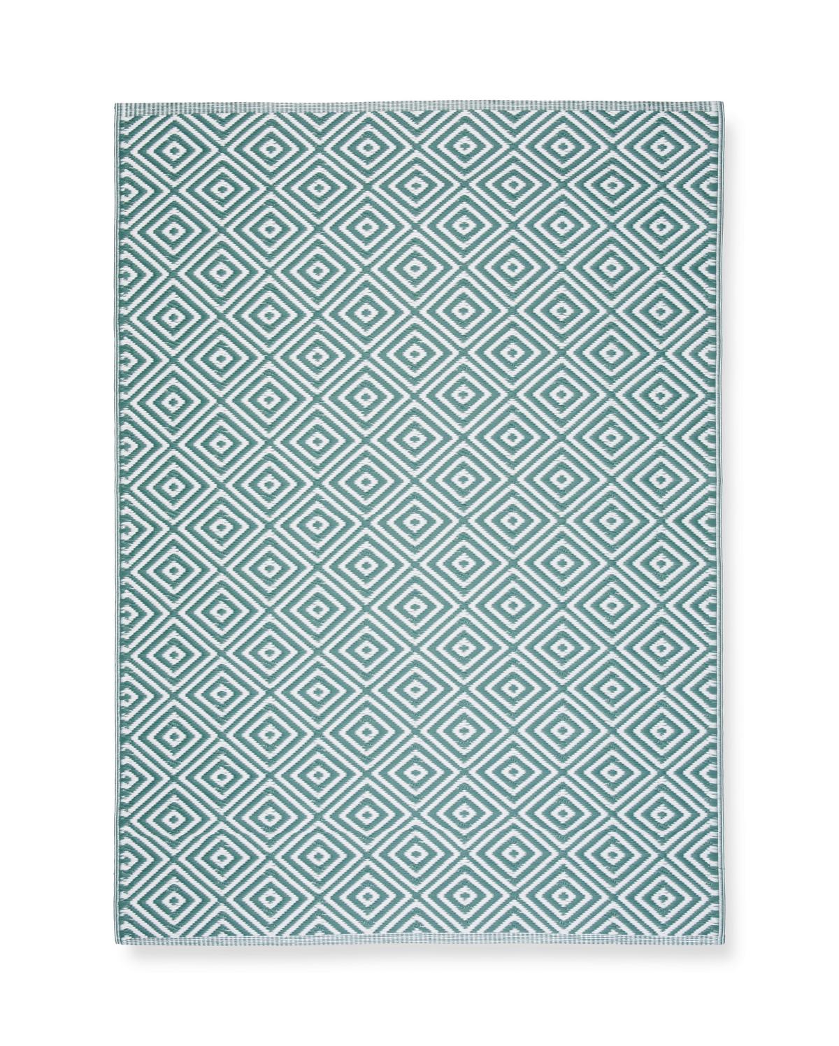 Outdoorteppich Florida in Dunkelgrün ca. 120x170cm - Dunkelgrün, Basics (120/170cm) - Modern Living