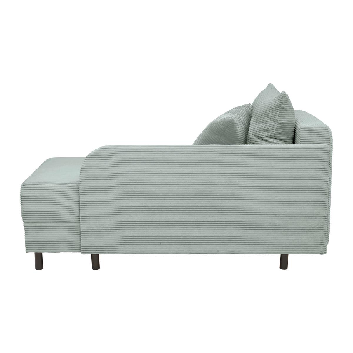 Liege Nova Grau - Schwarz/Grau, MODERN, Holz/Textil (85/62/145cm) - Mömax