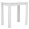 Jedilna Miza Esal, Bela - bela, Moderno, leseni material (80/76/50cm) - MID.YOU