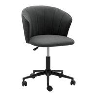 KRZESŁO OBROTOWE JILA - ciemnoszary/czarny, Modern, tworzywo sztuczne/metal (59/73-85/59cm) - Bessagi Home
