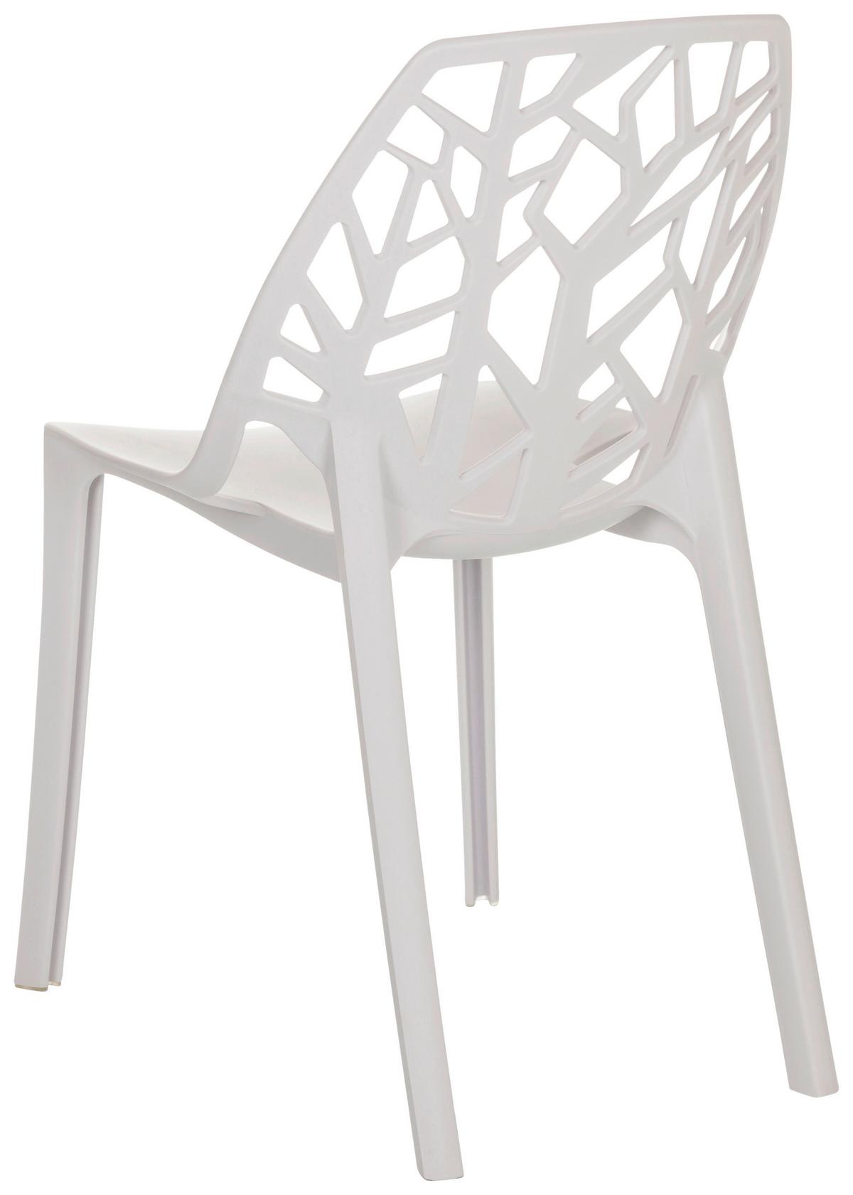 Stol Artifo Tri, Bela - bela, Basics, umetna masa (47/80/56cm) - MID.YOU