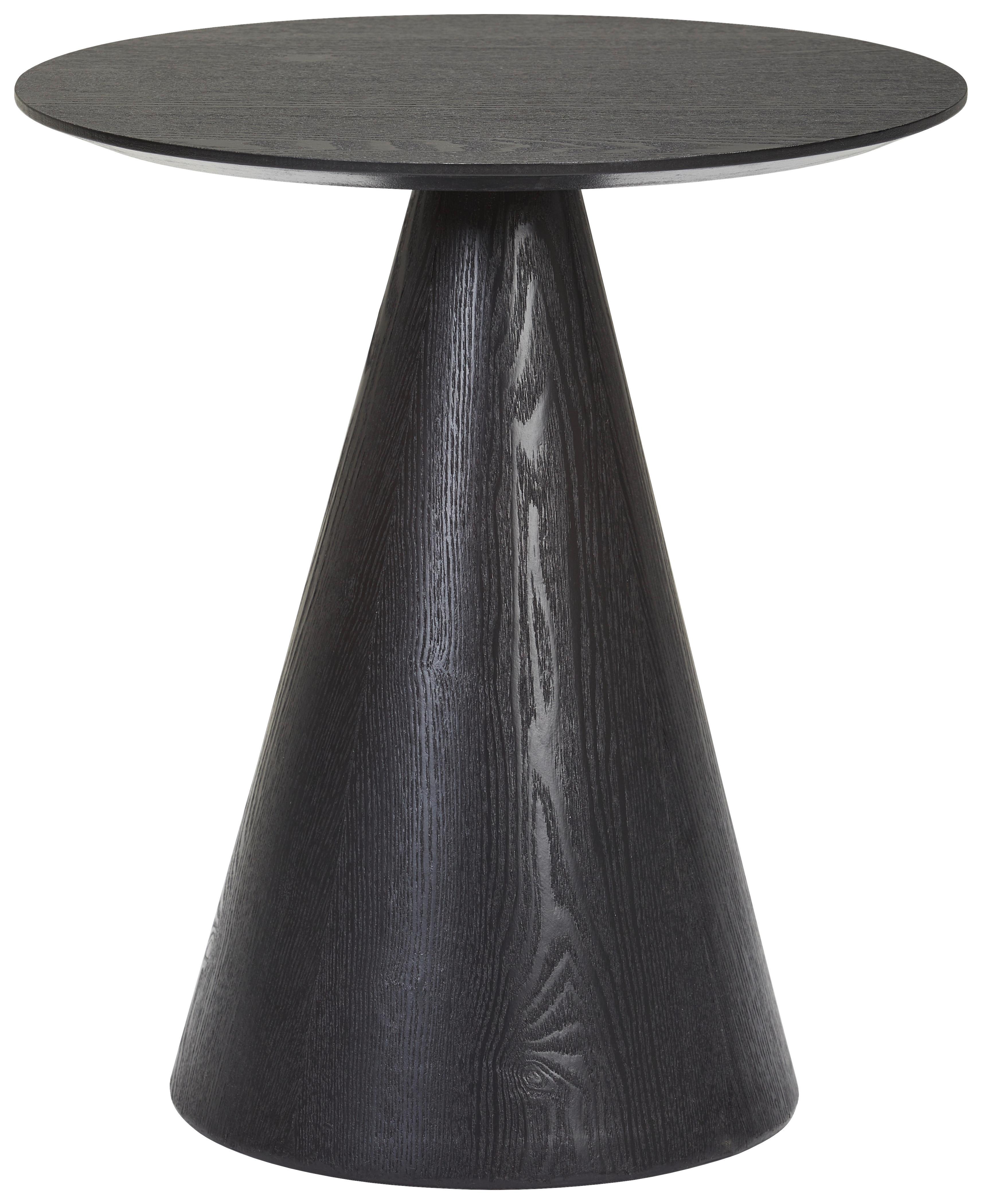 STOLIK BOCZNY MALTE - czarny, Trend, materiał drewnopochodny (40/40/40cm) - Xora