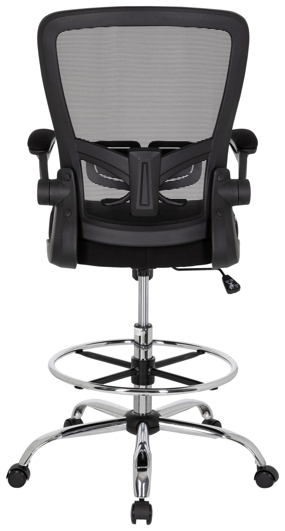 Pisarniški Stol Vendo Work, Črna - srebrne barve/črna, Basics, kovina/umetna masa (60/107/58cm) - MID.YOU