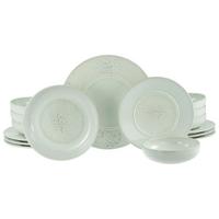 Jedilni Servis Unico Toscania, 16-Delni - krem barve/bela, Basics, keramika - Creatable