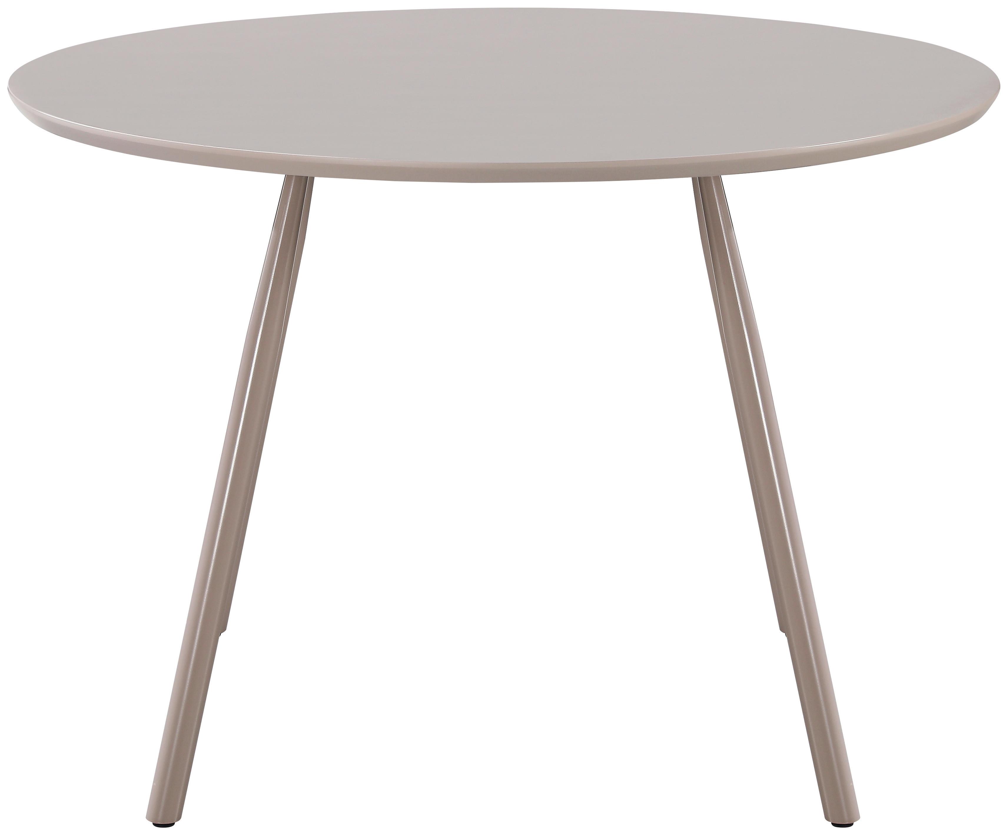Esstisch Milan Grau - Beige/Grau, LIFESTYLE, Holzwerkstoff/Metall (110/75cm) - Mömax