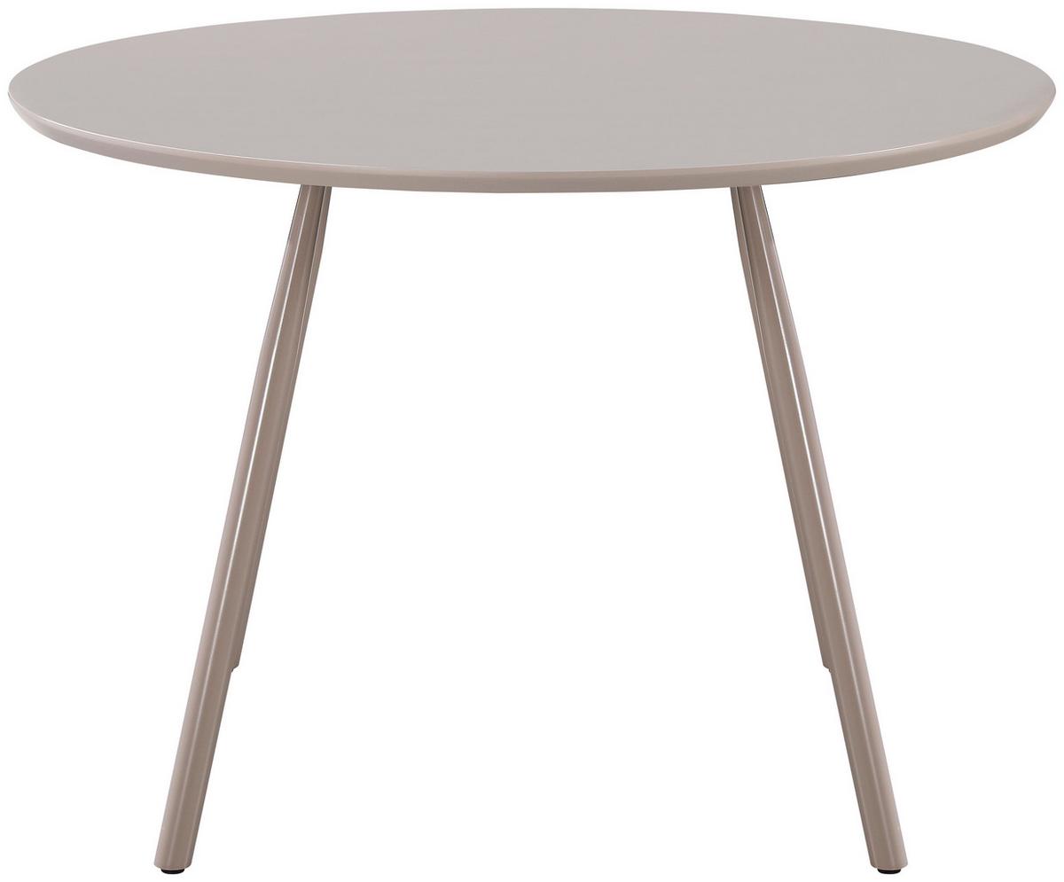 Étkezőasztal Kerek Milan - szürke, Lifestyle, faalapú anyag/fém (110/75cm) - Mömax