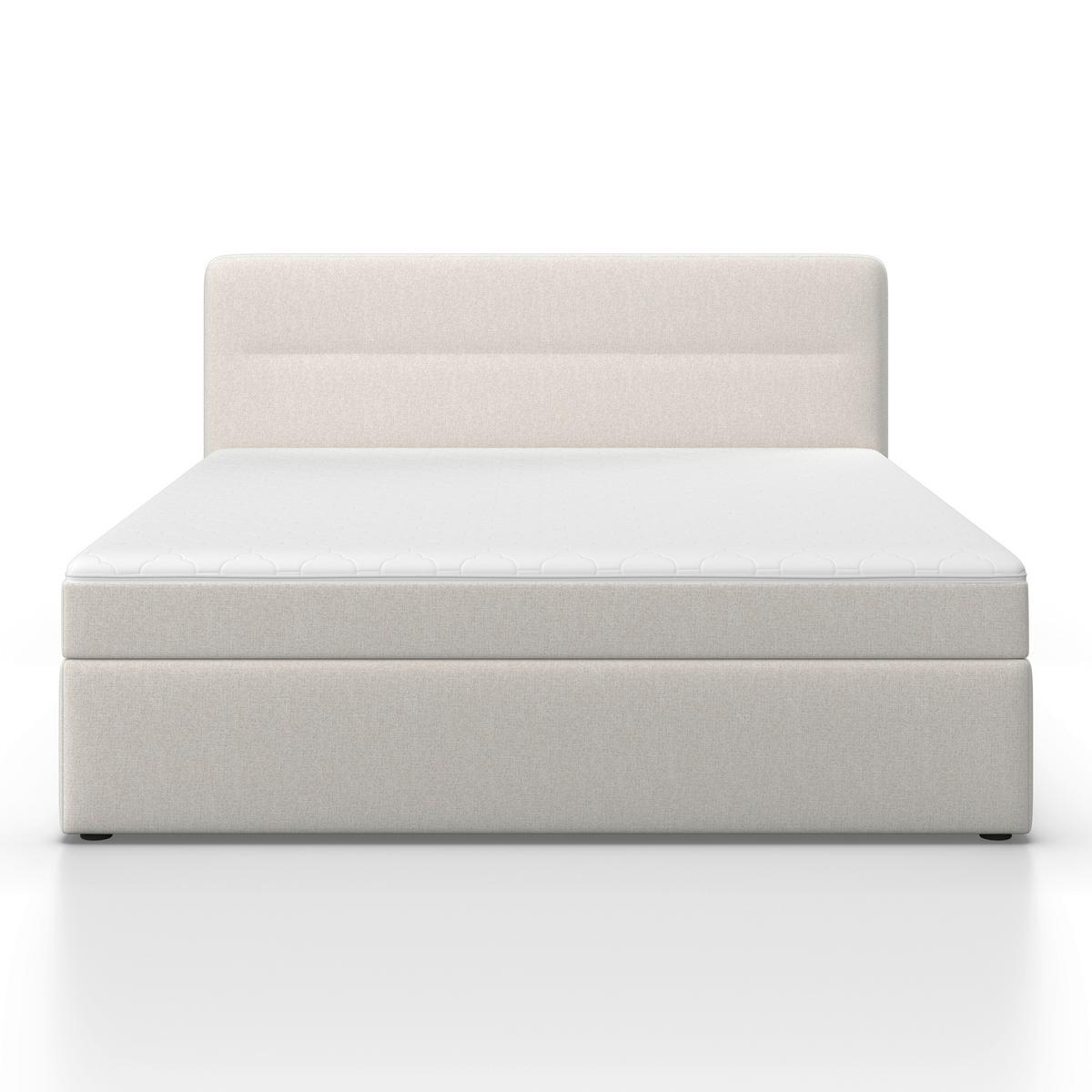 Box Ágy Marco - bézs, Modern, textil/fa (160/200cm) - Bessagi