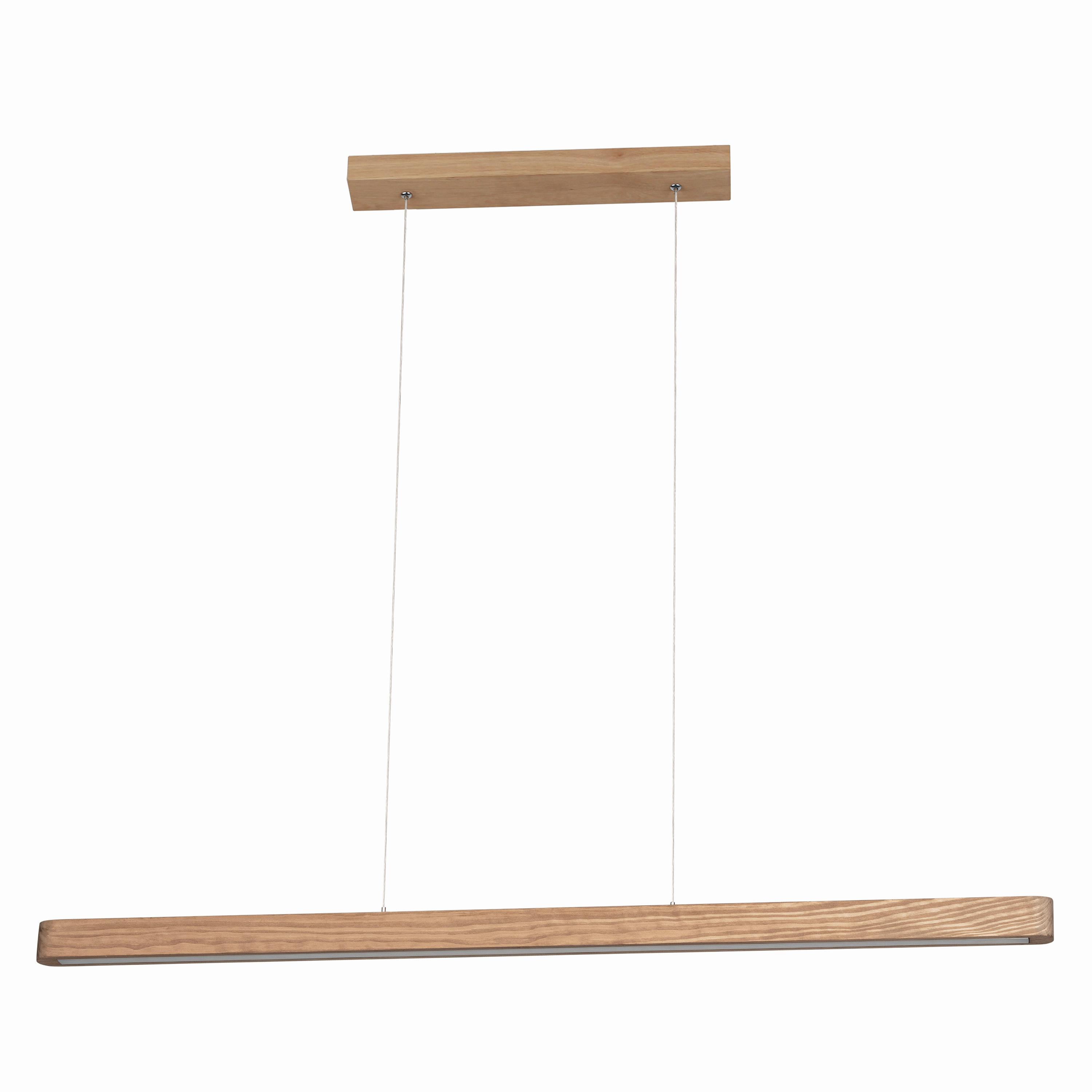 LAMPA WISZĄCA LED FORESTIER LU5319174FSC - brązowy, Natur, drewno (100/6/110cm) - Dieter Knoll